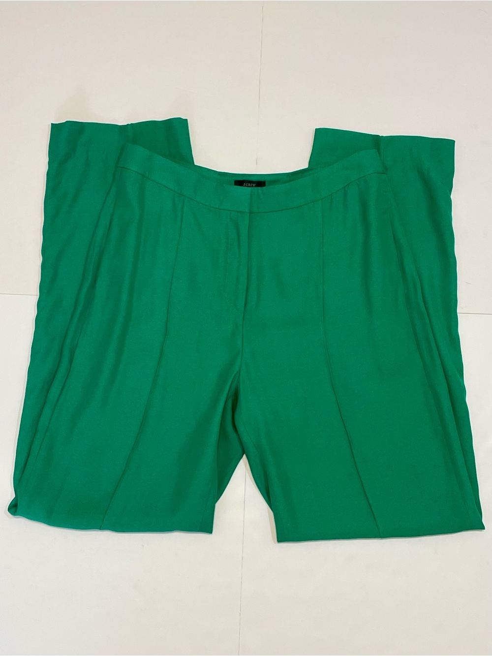NWT J. Crew High-rise Crepe Women’s Kelly Green Trouser Size 10